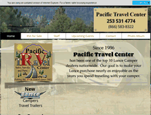 Tablet Screenshot of pacifictravelcenter.com